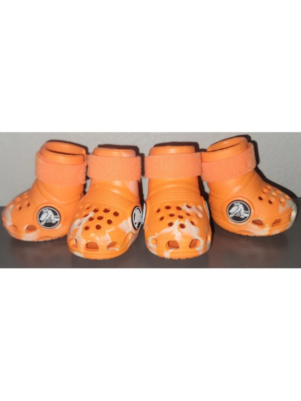 CROCS SHOES FOR DOGS ORANGE-ZING -SIZE SMALL